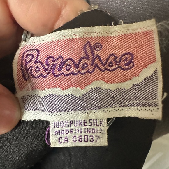 Vintage sequins 100% pure silk top - Picture 9 of 12